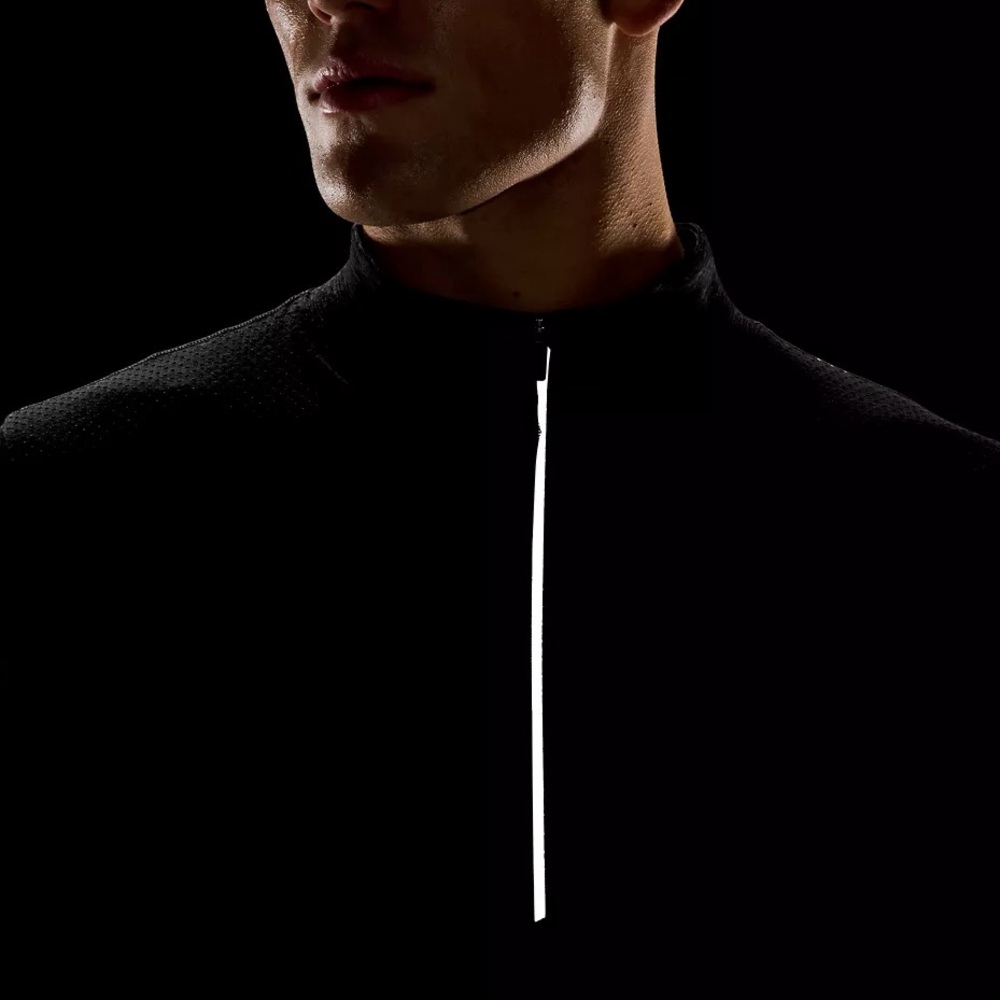 Lululemon Mens Metal Vent Tech Midweight Half Zip Graphite Grey/Black Shirt - Picture 3 of 8